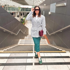 Olivier Sapatos femininos de couro, tênis estilo 1259, verdes 1