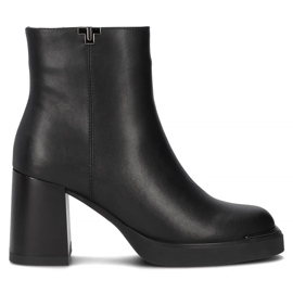 Filippo DBT6417/24 Bk botins de couro preto 1 Filippo DBT6417/24 Bk botins de couro preto 1