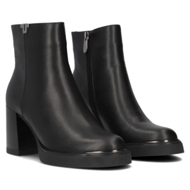 Filippo DBT6417/24 Bk botins de couro preto 2