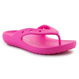 Chinelos Crocs Classic Flip V2 209402-6UB rosa 1