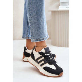 Tênis feminino, calçados esportivos na plataforma, preto Thari 2