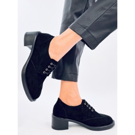 Mocassins pretos de salto alto Vedra preto 2