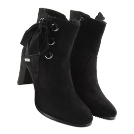 Botas pretas de salto alto C100 pretas preto 2