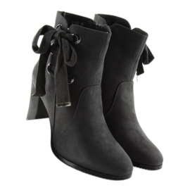 Cinza Botas de salto alto C100 cinza 2