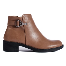 Botas femininas clássicas Shelovet marrons castanho 1