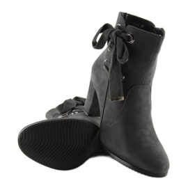 Cinza Botas de salto alto C100 cinza 1