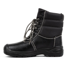 Botas masculinas de neve de inverno, Urgent 112 sb, com biqueira preto 1