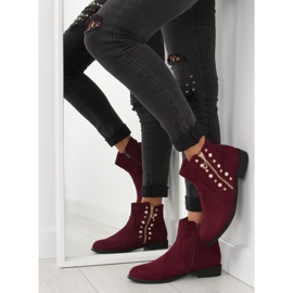 Botas com pérolas bordô 30708 vermelho multicolorido 1 Botas com pérolas bordô 30708 vermelho multicolorido 1