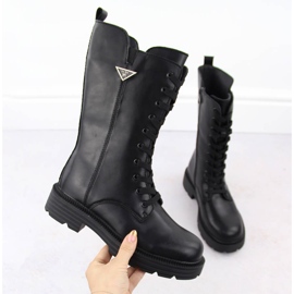 Botas femininas de couro preto Filippo DBT6302 1