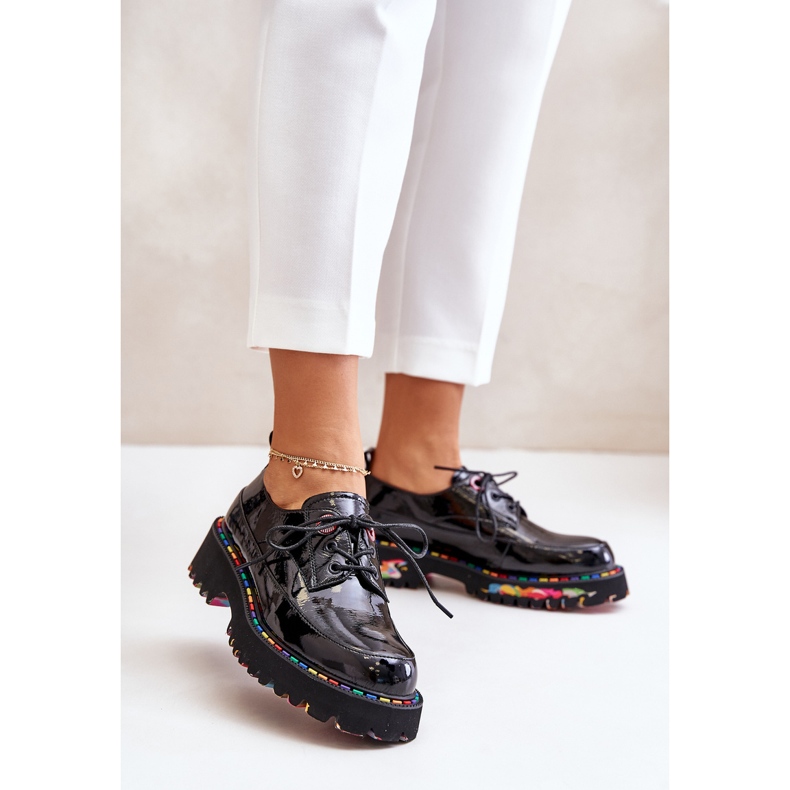 Sapatos femininos com atacadores Artiker 55C0497 Preto 2