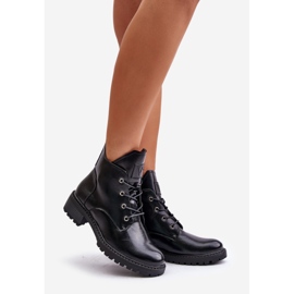 Botas femininas isoladas de salto baixo Vinceza 58136 pretas preto 1
