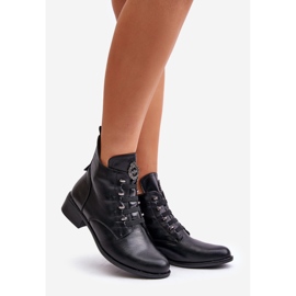 Jezzi Botins com isolamento baixo e zíper com decoração, Preto Nevalia 1 Jezzi Botins com isolamento baixo e zíper com decoração, Preto Nevalia 1