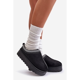 Botas femininas de neve com plataforma e forro de pele, Remenia preta preto 1