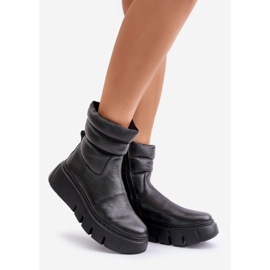 Zazoo 60512 Botas femininas de couro com zíper, forradas com feltro, pretas preto 1 Zazoo 60512 Botas femininas de couro com zíper, forradas com feltro, pretas preto 1