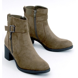 Botins clássicos de salto alto da Irving Green verde 1