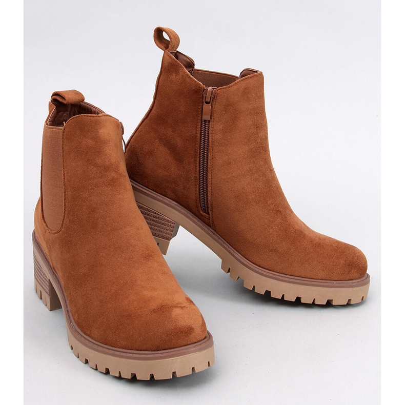 Botas Bria Camel Chelsea castanho 1