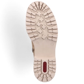 Botas femininas com isolamento, bege, Rieker 72643-60 2 Botas femininas com isolamento, bege, Rieker 72643-60 2