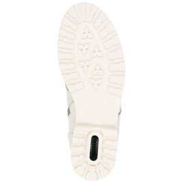 Botas femininas impermeáveis ​​de couro, brancas Remonte D8481-80 branco 1