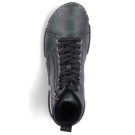 Botins femininos verdes confortáveis ​​Rieker 45920-54 1
