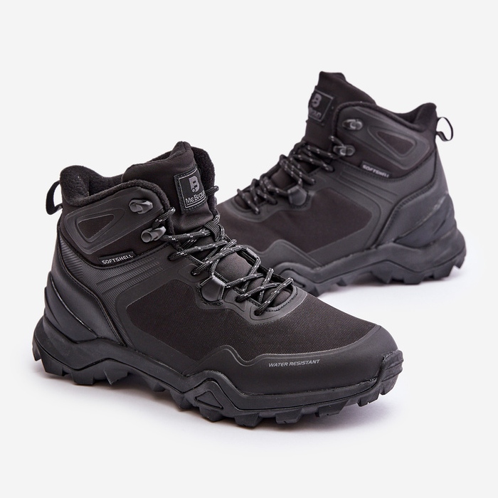 Sapatos de trekking masculinos leves e isolados McBraun, pretos 1