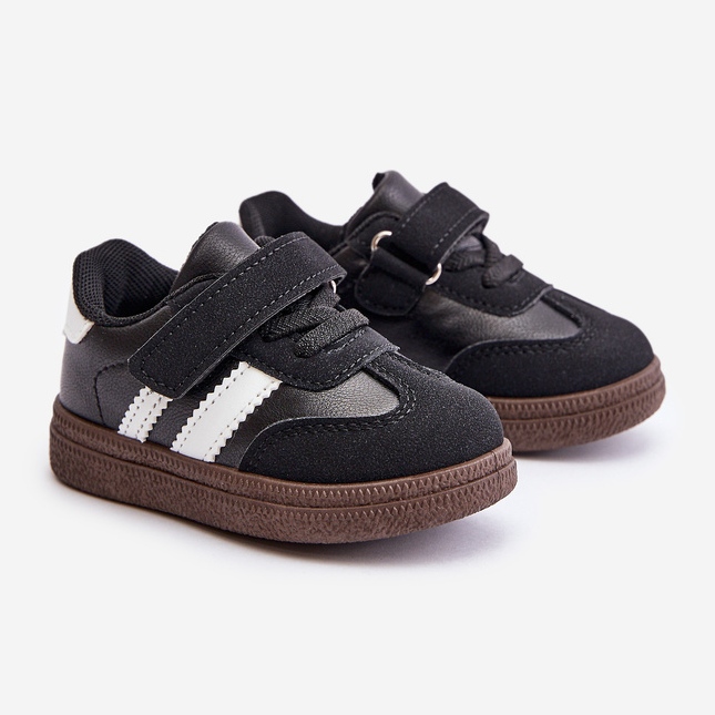 Tênis infantil com velcro preto Tromella 1
