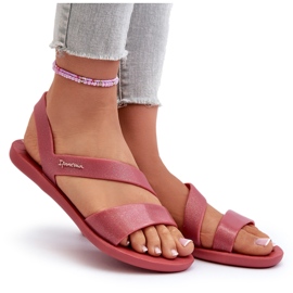 Sandália Feminina Com Brilho 82429 Ipanema Vibe Sandália Fem Rosa 4