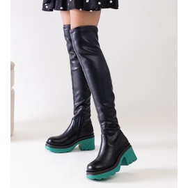 Botas pretas com isolamento e bloco Meragomi enorme preto 1 Botas pretas com isolamento e bloco Meragomi enorme preto 1