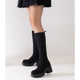 Botas pretas com parte superior flexível da Nimrod preto 1