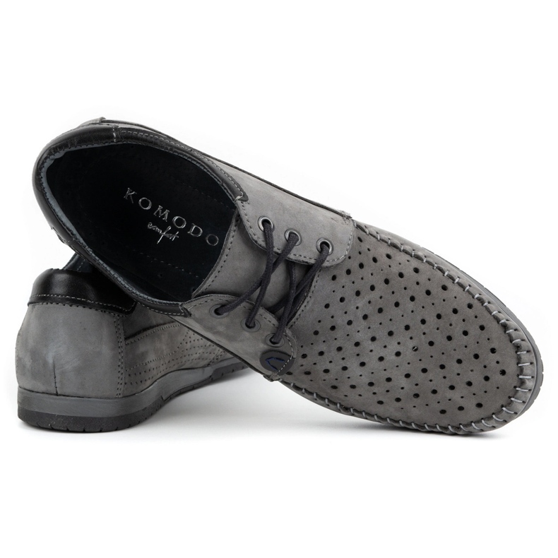 KOMODO Mocassim masculino 875 para o verão, cinza 4