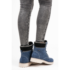 Caçadores de couro vinceza azul 1