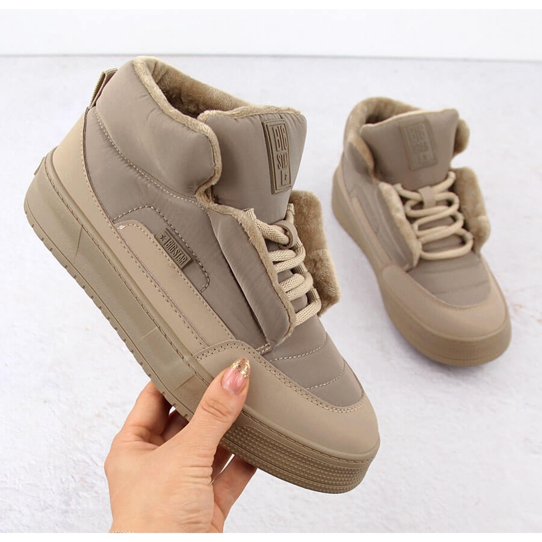 Botas isoladas femininas bege Big Star OO274A532 1