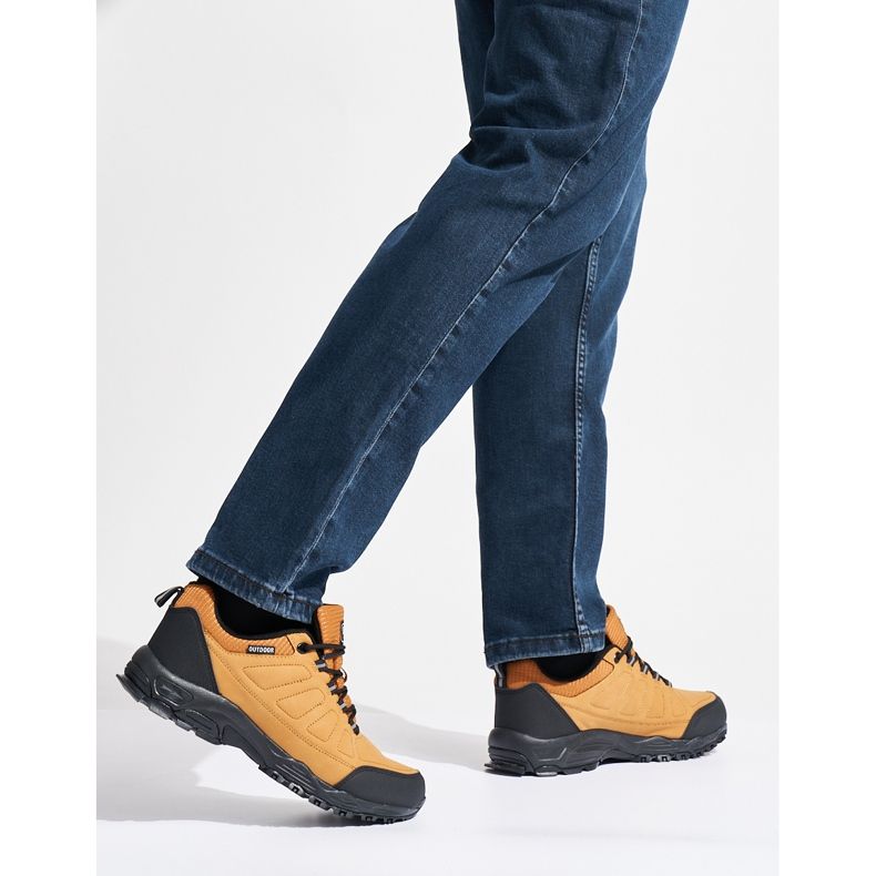 Sapatos de trekking masculinos negros Dk preto 2