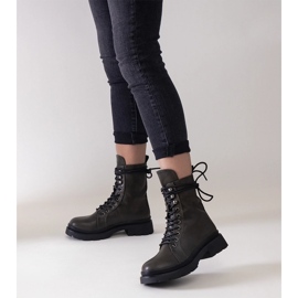 Botas de caminhada com isolamento verde da Tuima 1 Botas de caminhada com isolamento verde da Tuima 1