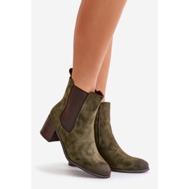 Botins femininos com isolamento, verde escuro, Radeya 1 Botins femininos com isolamento, verde escuro, Radeya 1