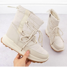 Botas de neve femininas, bege Potocki 16321 1
