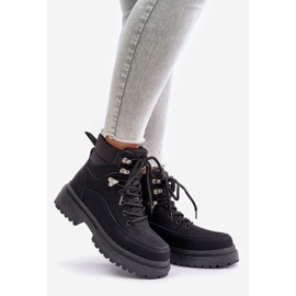 Botas Trapper Femininas com Cadarço Preto Rabaria 1 Botas Trapper Femininas com Cadarço Preto Rabaria 1