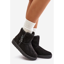 Botas de neve femininas Big Star OO274A163 pretas preto 1