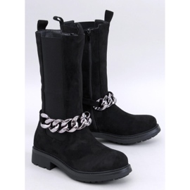 Botas Chelsea pretas de cano longo Wiley preto 1
