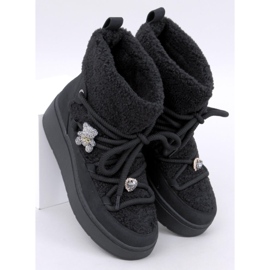 Botas de neve Remati pretas com shearling preto 1 Botas de neve Remati pretas com shearling preto 1