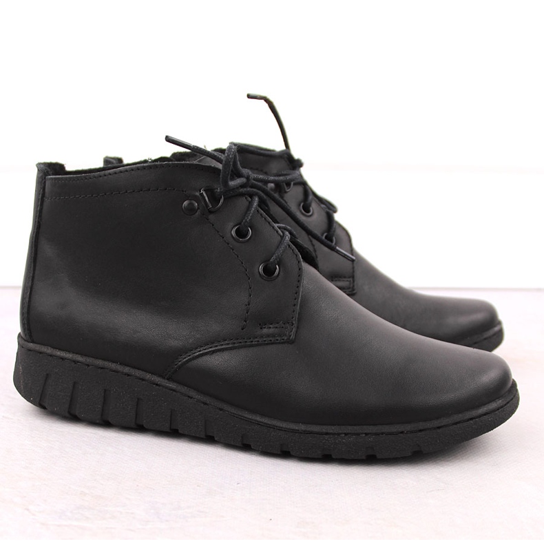 Botins femininos com isolamento de couro, pretos Helios 501 2 Botins femininos com isolamento de couro, pretos Helios 501 2
