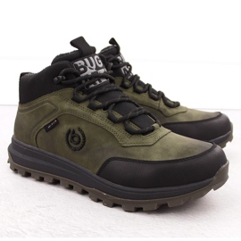 Botas masculinas impermeáveis de couro com isolamento verde Bugatti OO153053 1 Botas masculinas impermeáveis de couro com isolamento verde Bugatti OO153053 1