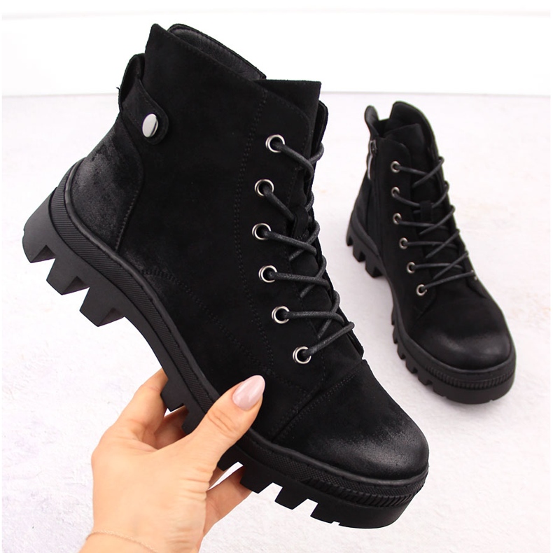 Botins femininos pretos Potocki SZ12168 1