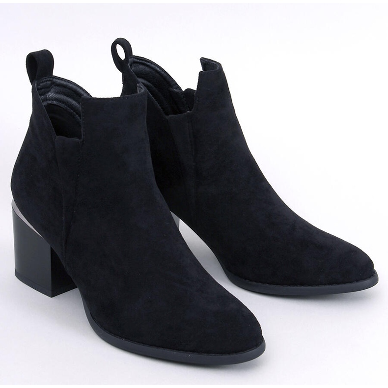 Hallie Botas pretas de camurça com salto alto preto 1 Hallie Botas pretas de camurça com salto alto preto 1