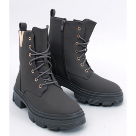 Botins militares com cadarço Clend Khaki verde 1