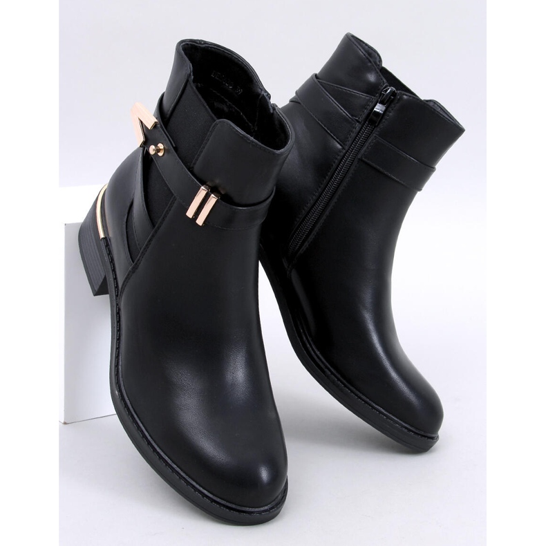 Botas Gavins pretas Pu Chelsea preto 1