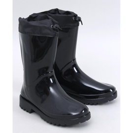 Kiffer Botas Wellington pretas lacadas com debrum preto 1 Kiffer Botas Wellington pretas lacadas com debrum preto 1
