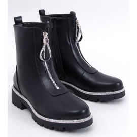Teah Botins pretos com zircônias cúbicas 1