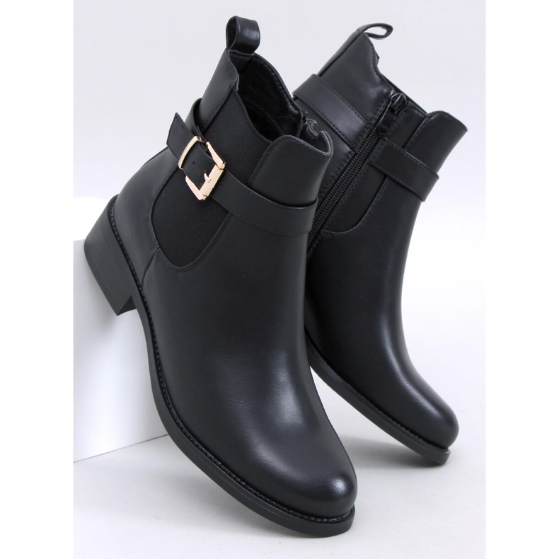 Botas Chelsea clássicas femininas Saroni Black preto 1