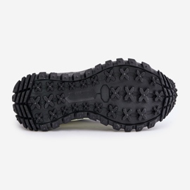 Tênis feminino de couro na plataforma Big Star OO274A220 sistema HI-POLY branco e preto 1