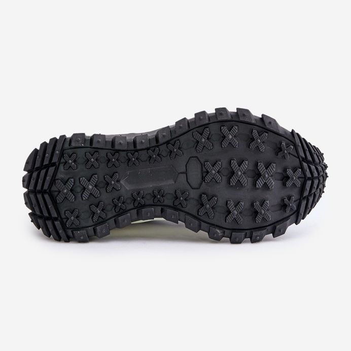 Tênis feminino de couro na plataforma Big Star OO274A220 sistema HI-POLY branco e preto 1